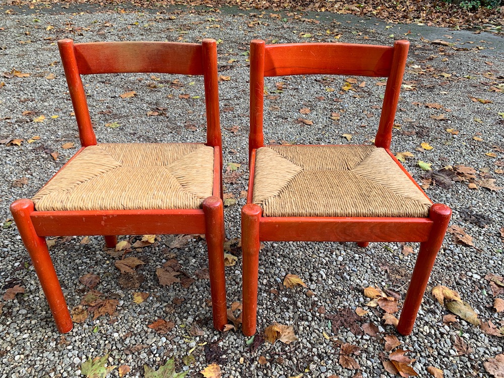 Vico Magistretti chairs, carimate, carimate chairs, vintage carimate chairs, vintage chairs, cane, vintage Magistretti chairs