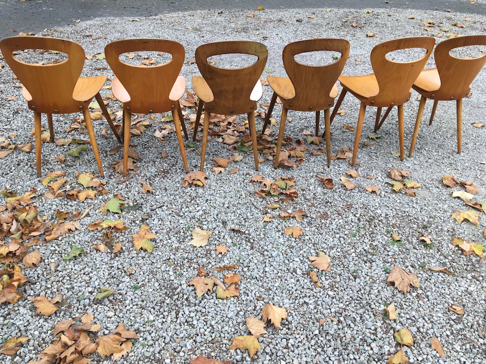 set of vintage Baumann chairs
