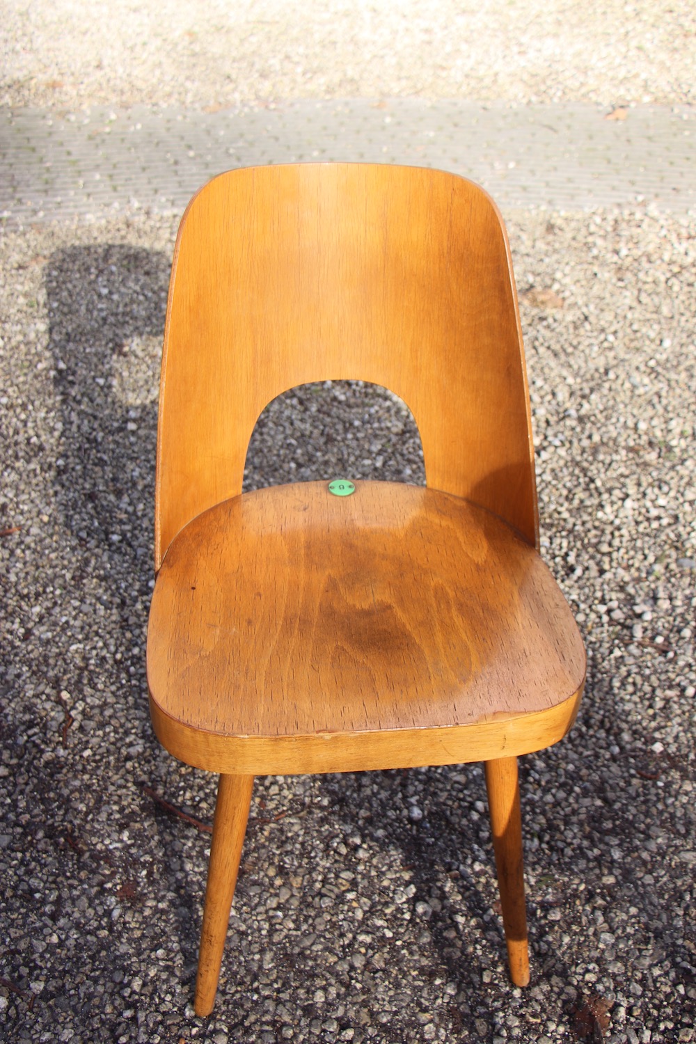 Oswald Haerdtl vintage wooden dining chairs for Ton