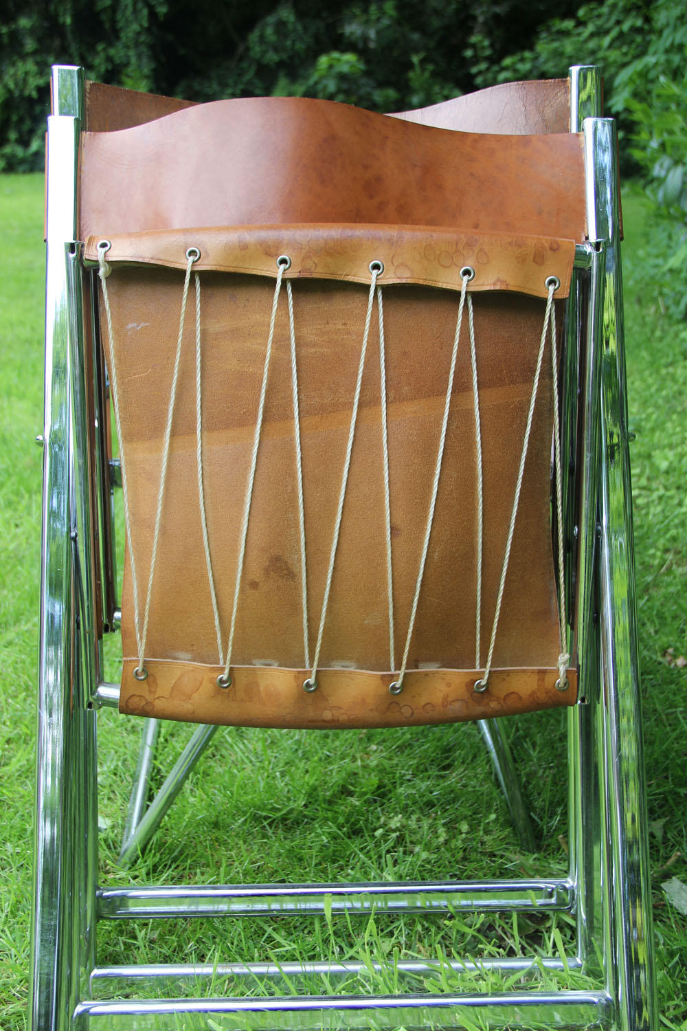 Lübke folding leather chair