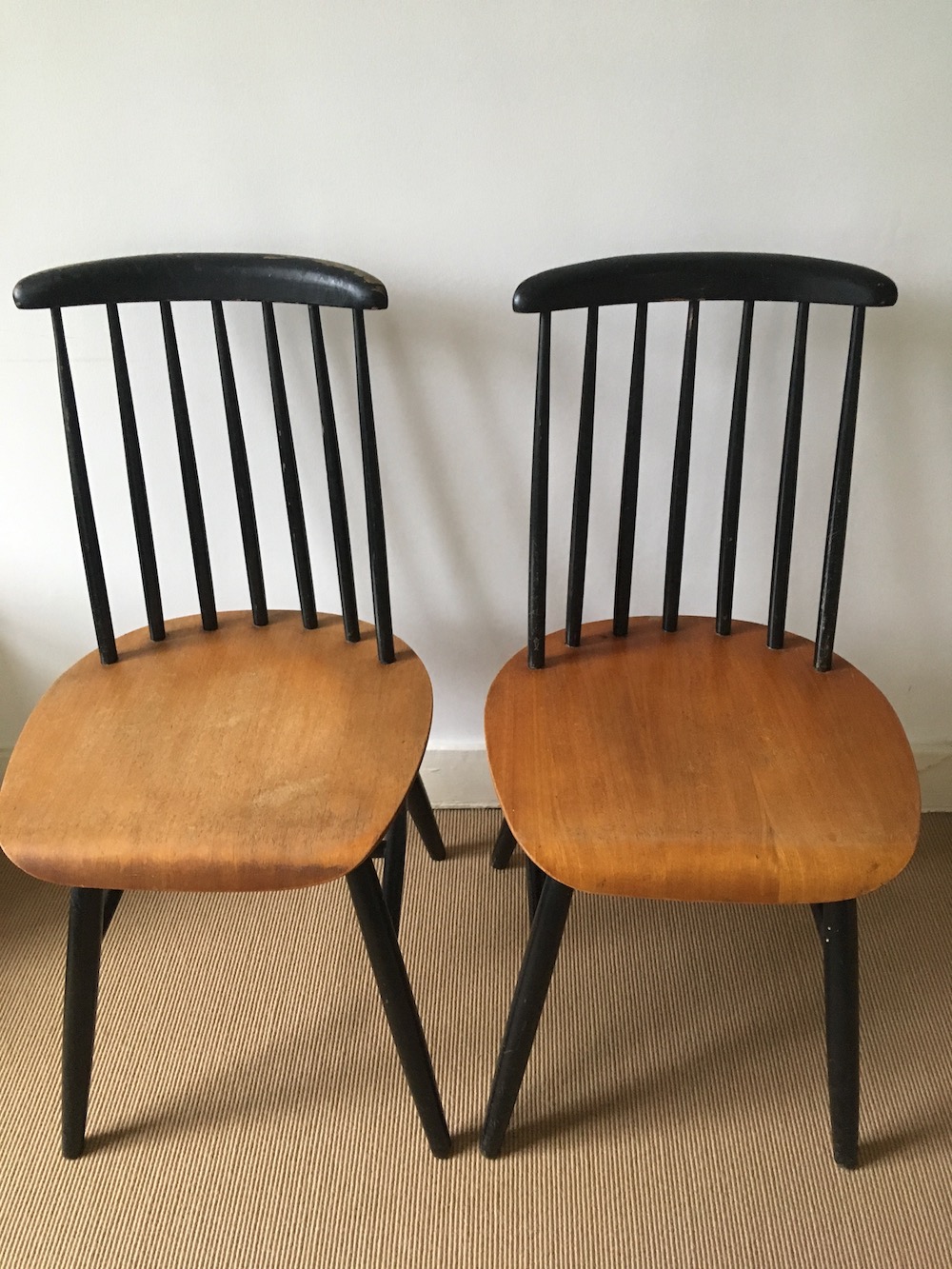 rs by Ilmari Tapiovaara, vintage chairs, fifties chairs, wooden chairs