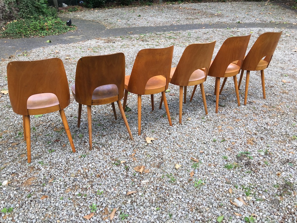 vintage wooden chairs, vintage chairs, thonet chairs, thonet, oswald haerdtl, dining chairs, vintage dining chairs