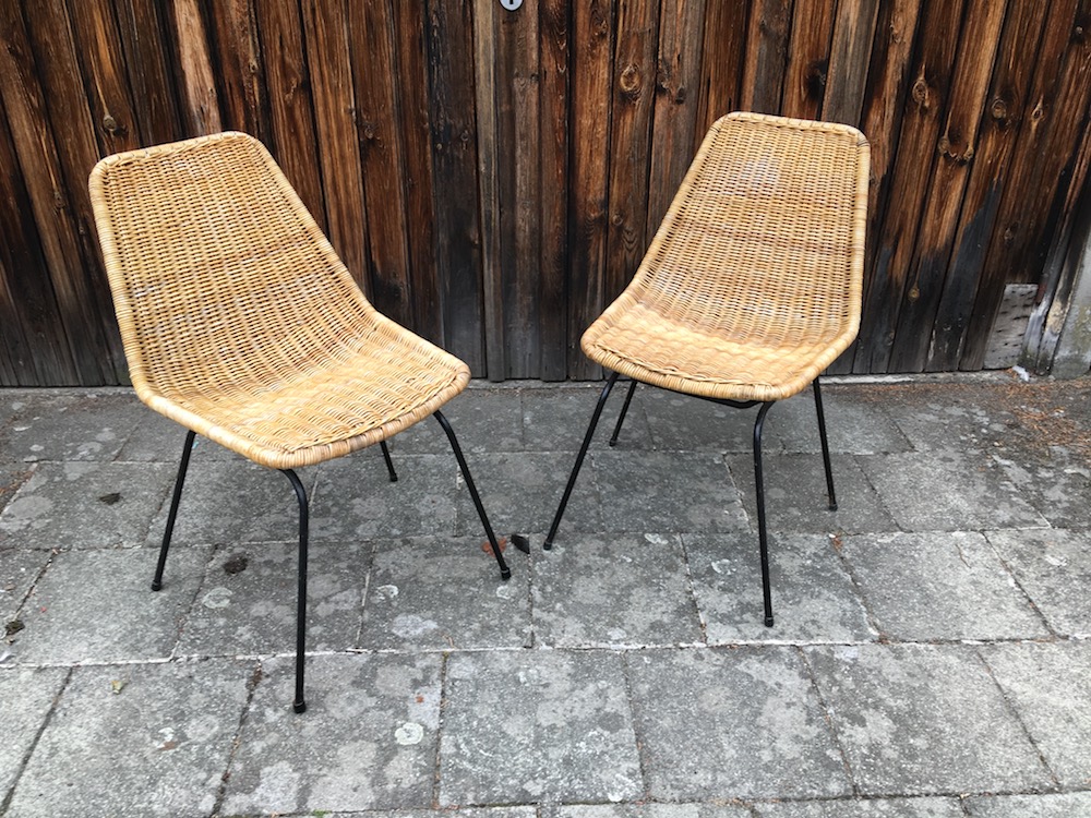 Noordwolde, rattan chairs, vintage rattan chairs, Dirk van Sliedregt, dining chairs, vintage dining chairs