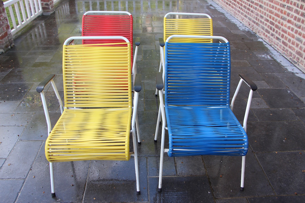 Set of vintage garden chairs