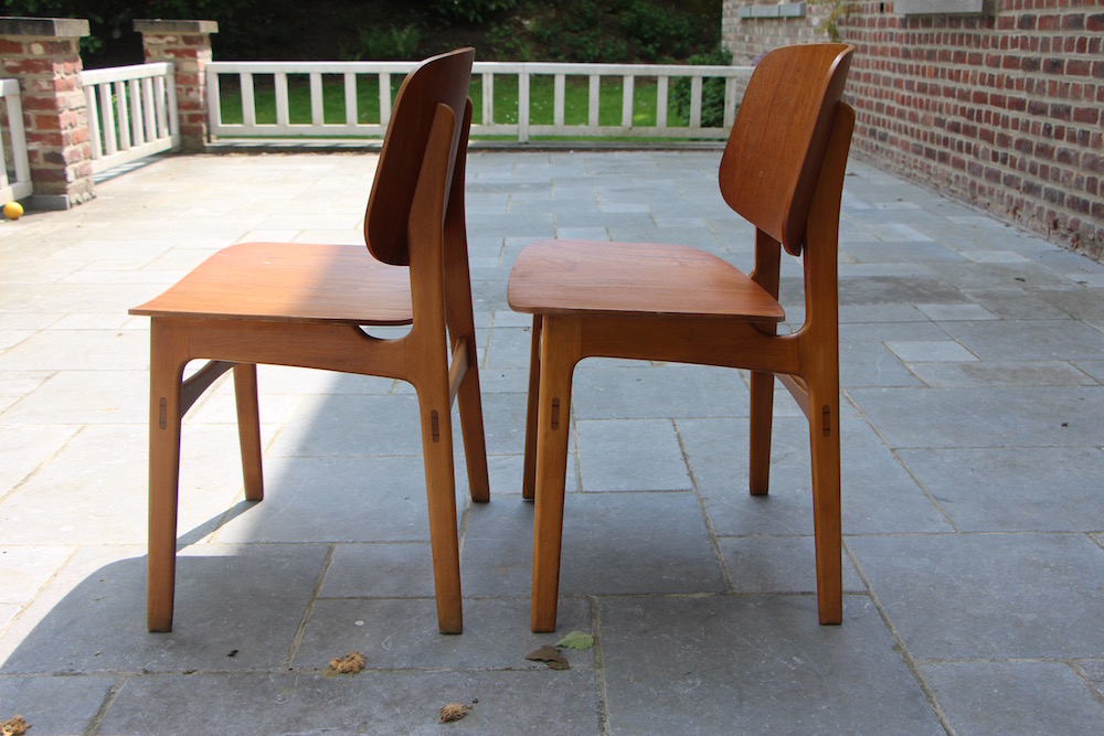 Borge Mogensen set of vintage chairs
