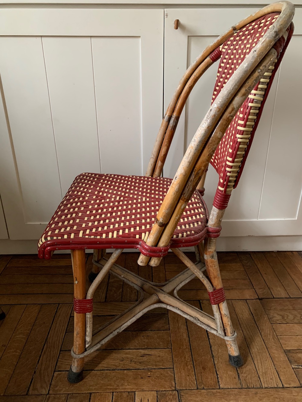 Maison Gatti, vintage chair, chaise vintage, chaise bistrot, chaise bistrot paris, bistrot chair, garden chair, outdoor chair, French chair, chaise jardin, chaise terrasse, mobilier vintage, vintage furniture , mid modern, modernism, bamboo chair, bamboo, chaise bambou