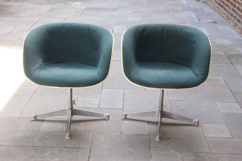 Eames La Fonda desk chairs, vintage