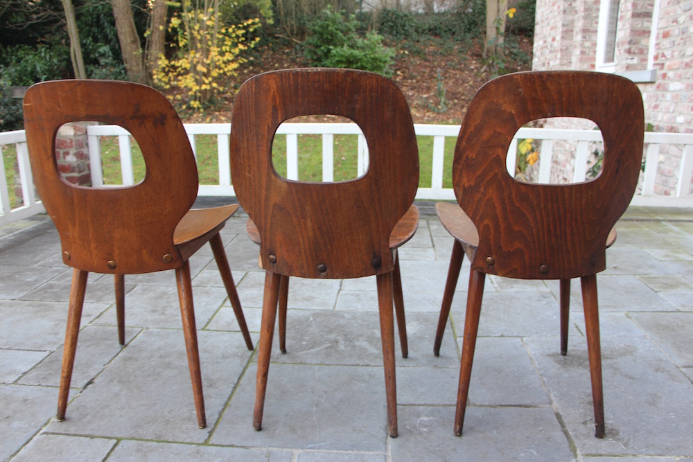 vintage set of Baumann chairs