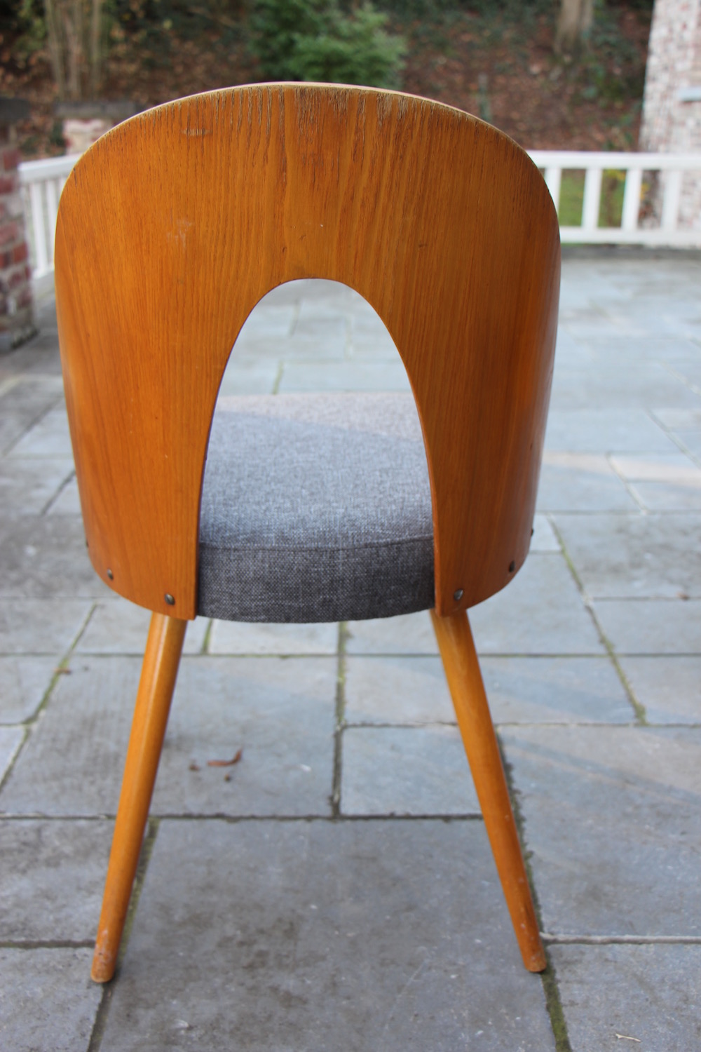 vintage set of Tatra dining chairs by Ton