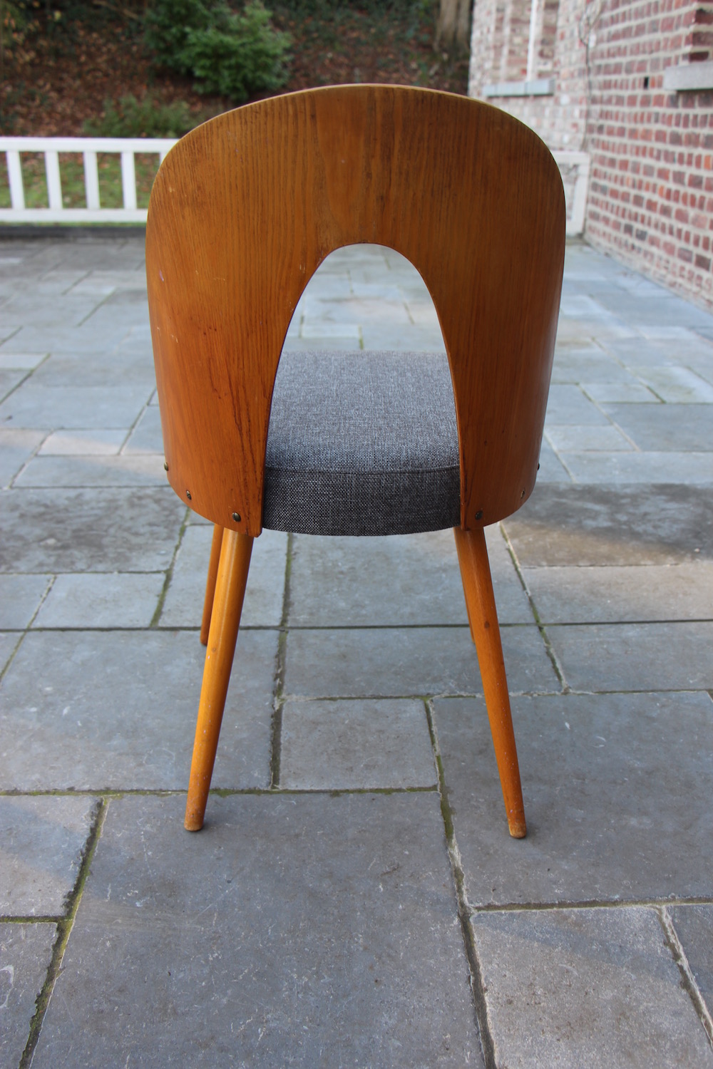 vintage set of Tatra dining chairs by Ton