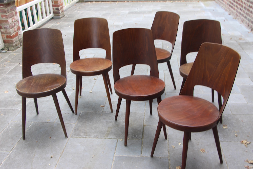 vintage Baumann chairs, Mondor, modern chairs, bistro chairs, brasserie chairs, resta